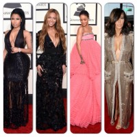 Beyonce, Rihanna, Kim Kardashian, Ciara et beaucoup d’autres sur le tapis rouge des Grammy Awards 2015