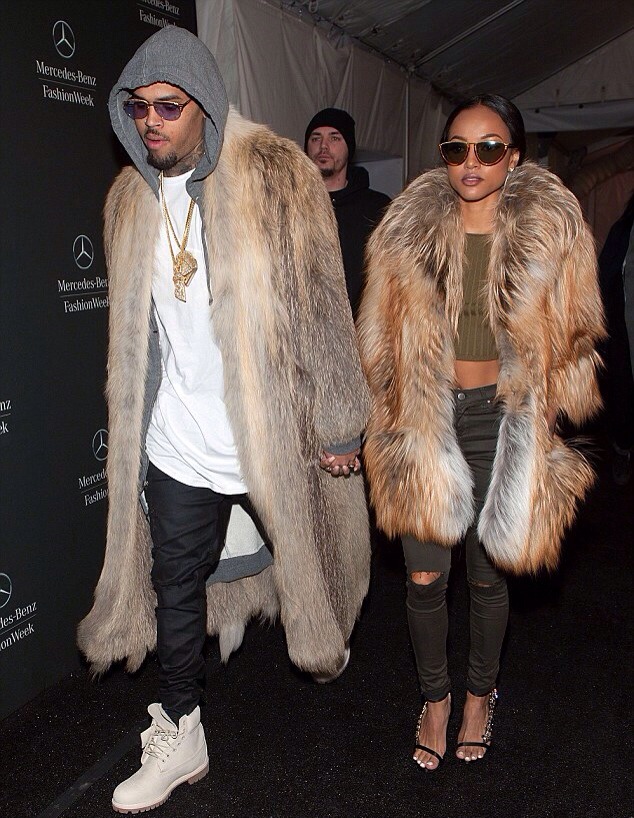 Chris Brown et Karrueche Tran New York Fashion Week