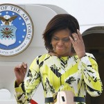 Michelle Obama en mode Kenzo à Tokyo