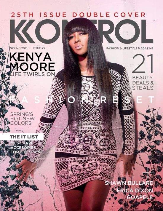 Kenya Moore couvre Kontrol Magazine