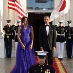Michelle et Barack Obama reçoivent le Premier Ministre Japonais