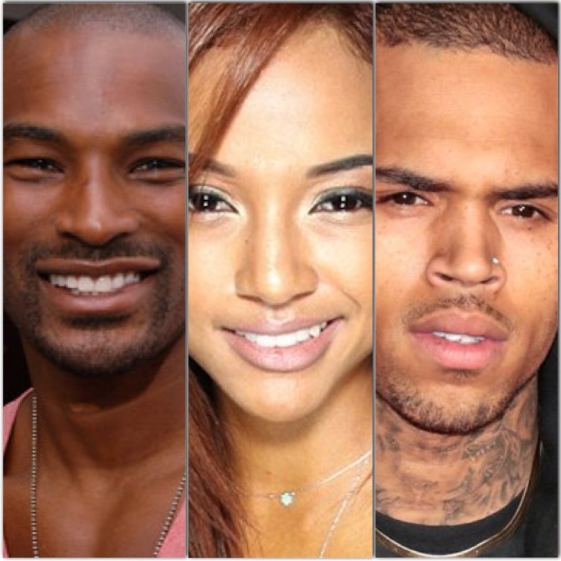 Tyson Beckford, Karrueche Tran, Chris Brown