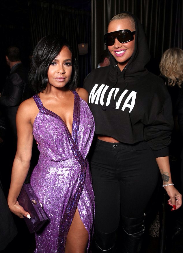 Christina Milian and Amber Rose attended the DailyMail.com People's Choice Awards party
