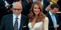 Celine Dion at the memorial service for her late husband Montreal 