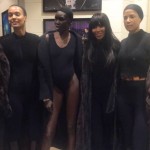 Naomi Campbell models for Kanye West new collection