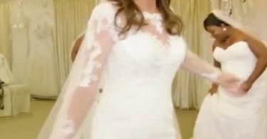 Caitlyn Jenner in a wedding dress
