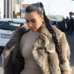 Kim Kardashian parades in nude outfit with Yeezy boots 