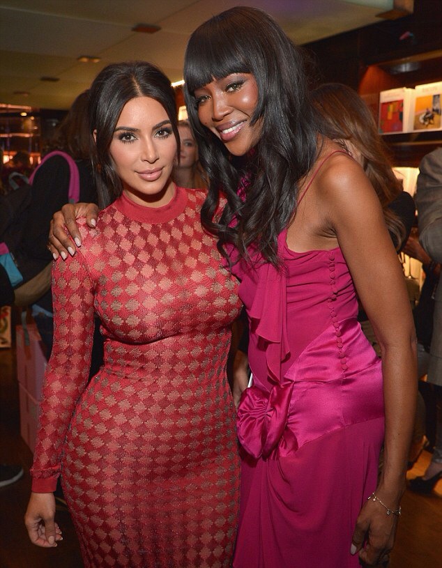 Kim Kardashian and Naomi Campbell