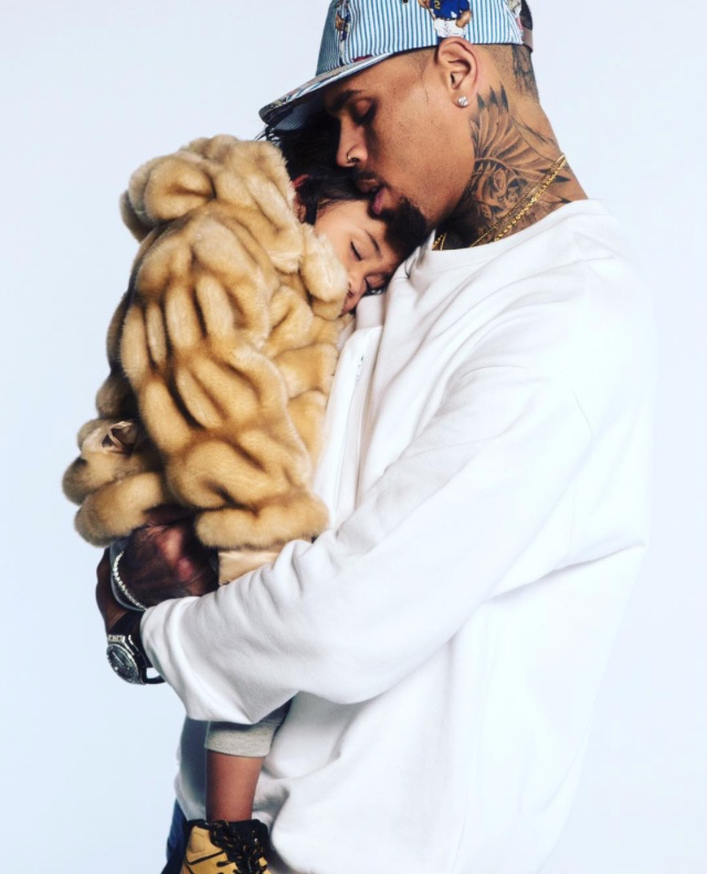 Chris Brown and his daughter Royalty