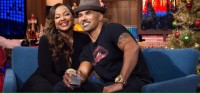 Phaedra Parks and Shemar Moore shared a kiss on Watch What Happens Live