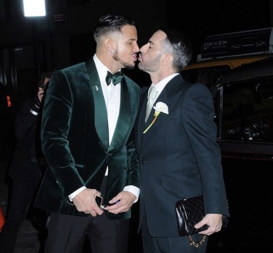 Marc Jacobs kissing Charly Defrancesco