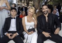 Pamela Anderson attended the U*NITE fashion show in Cannes