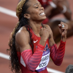 Sanya Richards-Ross est félicité par son mari après sa victoire!