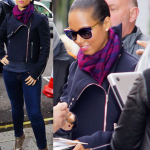 Alicia Keys en promotion de son single “Girl on Fire” à Londres
