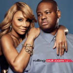 Tamar Braxton et Vincent Herbert posent pour Rolling Out Magazine