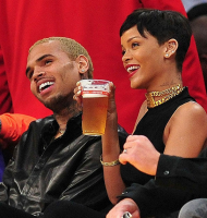 Chris Brown et Rihanna ensemble au match des Lakers