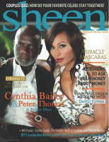 Cynthia Bailey et son mari Peter Thomas à la une de Sheen Magazine