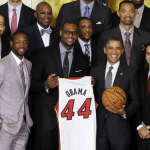 Barack Obama reçoit Miami Heat à la Maison Blanche