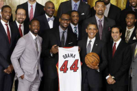 Barack Obama reçoit Miami Heat à la Maison Blanche