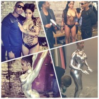 Joseline Hernandez – body paint – par Stevie J