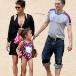 Halle Berry,Olivier Martinez et Nahla s’amusaient sur une plage de Hawaii