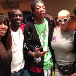 Kelly Rowland en studio avec Akon, Wiz Khalifa, Amber Rose et Pharrell Williams