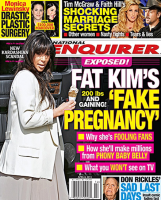Kim Kardashian ne serait pas enceinte selon le “National Enquirer”