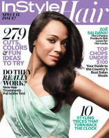 Zoe Saldana fait la une de “InStyle Hair Magazine”