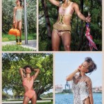 Karrueche Tran pose pour le magazine BLEU BOMBSHELL