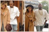 Kim Kardashian et Kanye West débarquent dans la capitale de la mode