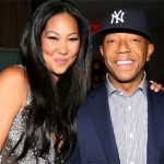 Kimora Lee et Russell Simmons ensemble au match des Lakers