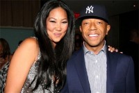 Kimora Lee et Russell Simmons ensemble au match des Lakers