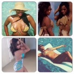 Toya Wright et Jennifer Williams en bikini en vacances