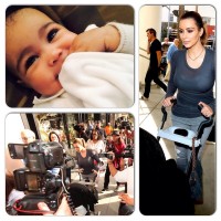 Kim Kardashian et sa fille North font les boutiques à Beverly Hills