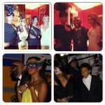 Beyonce, Solange Knowles, Kelly Rowland, Jennifer Hudson à un bal masqué à New Orleans