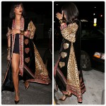 Rihanna exhibe ses jambes sexy