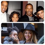 Beyonce accompagnée de Jay-Z et Blue Ivy assiste à l’avant-première de Annie The Remake