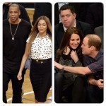 Beyonce et Jay-Z rencontrent le Prince Williams et sa femme Kate lors d’un match de Lebron James