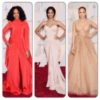 Jennifer Lopez, Kerry Washington, Solange Knowles, Zoe Saldana et d’autres sur le tapis rouge des Oscars 2015