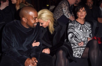 Kim Kardashian et son mari Kanye West à la Paris Fashion Week