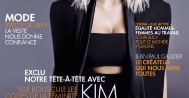 Kim Kardashian Elle Magazine France