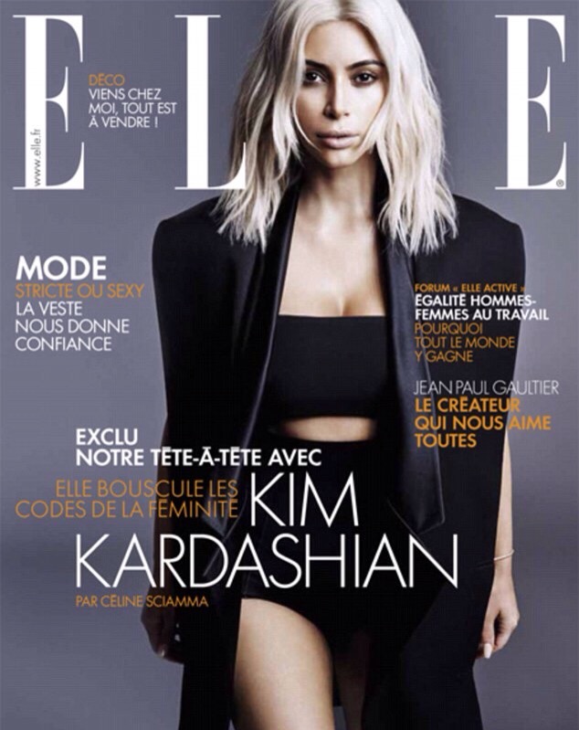 Kim Kardashian Elle Magazine France
