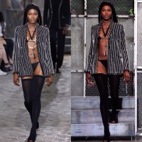 Naomi Campbell dans la peau d’un homme à la Men’s Paris Fashion Week