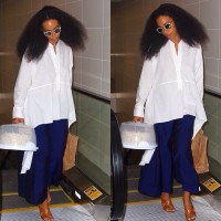 Solange Knowles se ballade avec un gâteau fait maison