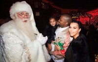 Kim Kardashian, North West et Kanye West