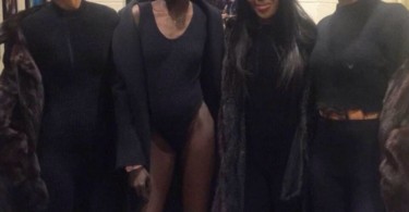 Naomi Campbell at Kanye West new collection launch