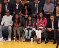 Brandy at the Lakers Game