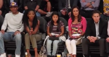 Brandy at the Lakers Game