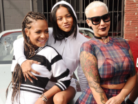 Christina Milian, Karrueche Tran and Amber Rose Coachella