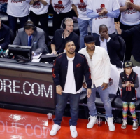 Drake sad at the Raptors conference